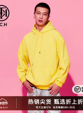 TCH透明烫钻时尚清新感连帽卫衣2025秋季新款小众舒适T69C126004