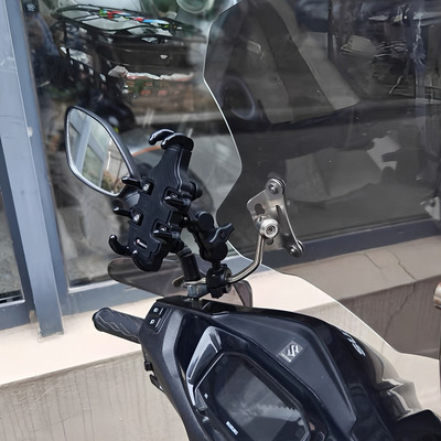 适用摩托车三阳小蚂蚁4MICA/JET SL改装减震防抖手机导航支架配件