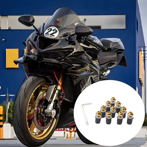 适用川崎ZX6R 636 9R 10R 12R ZX10R NINJA650R ER6F改装挡风螺丝