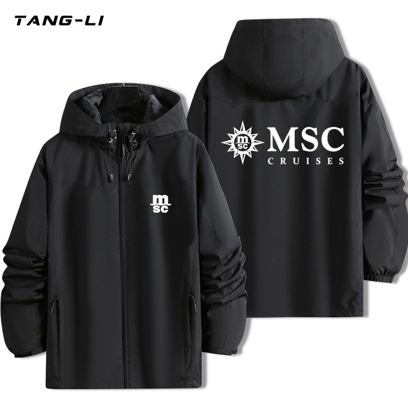 可定制MSC地中海航运物流服务周边工装夹克男女连帽冲锋衣秋冬款