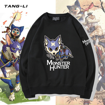 怪物猎人崛起游戏周边圆领卫衣