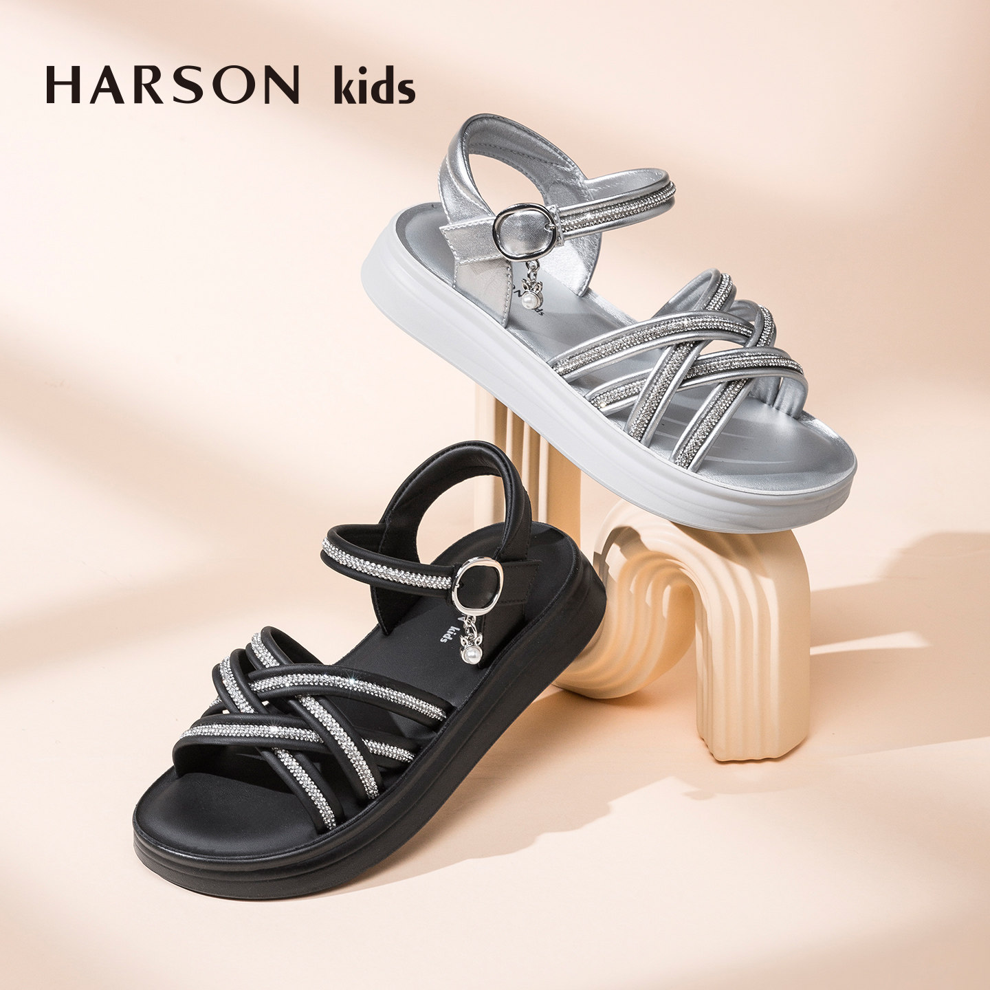 Harsonkids女童凉鞋2凉鞋