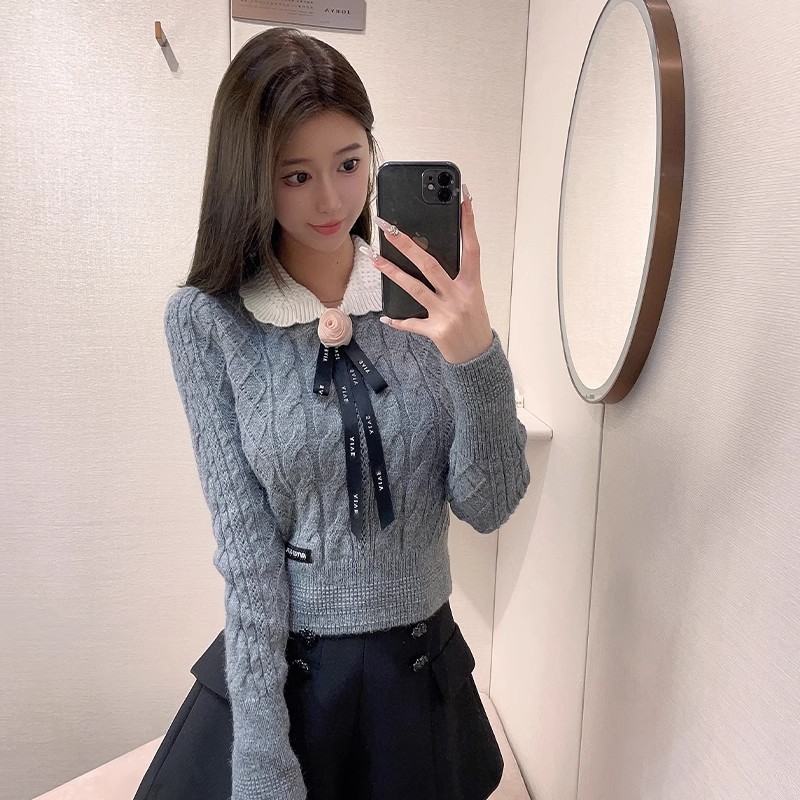 春秋新款气质温柔学院风