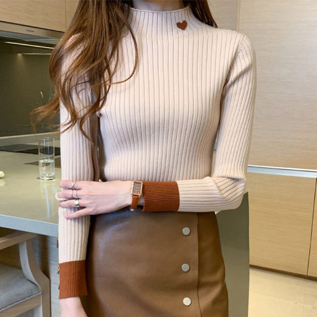 半高领针织毛衣女装2025