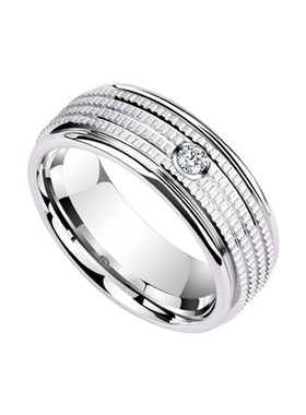 莫桑石钻戒戒指男女轻奢单身食指