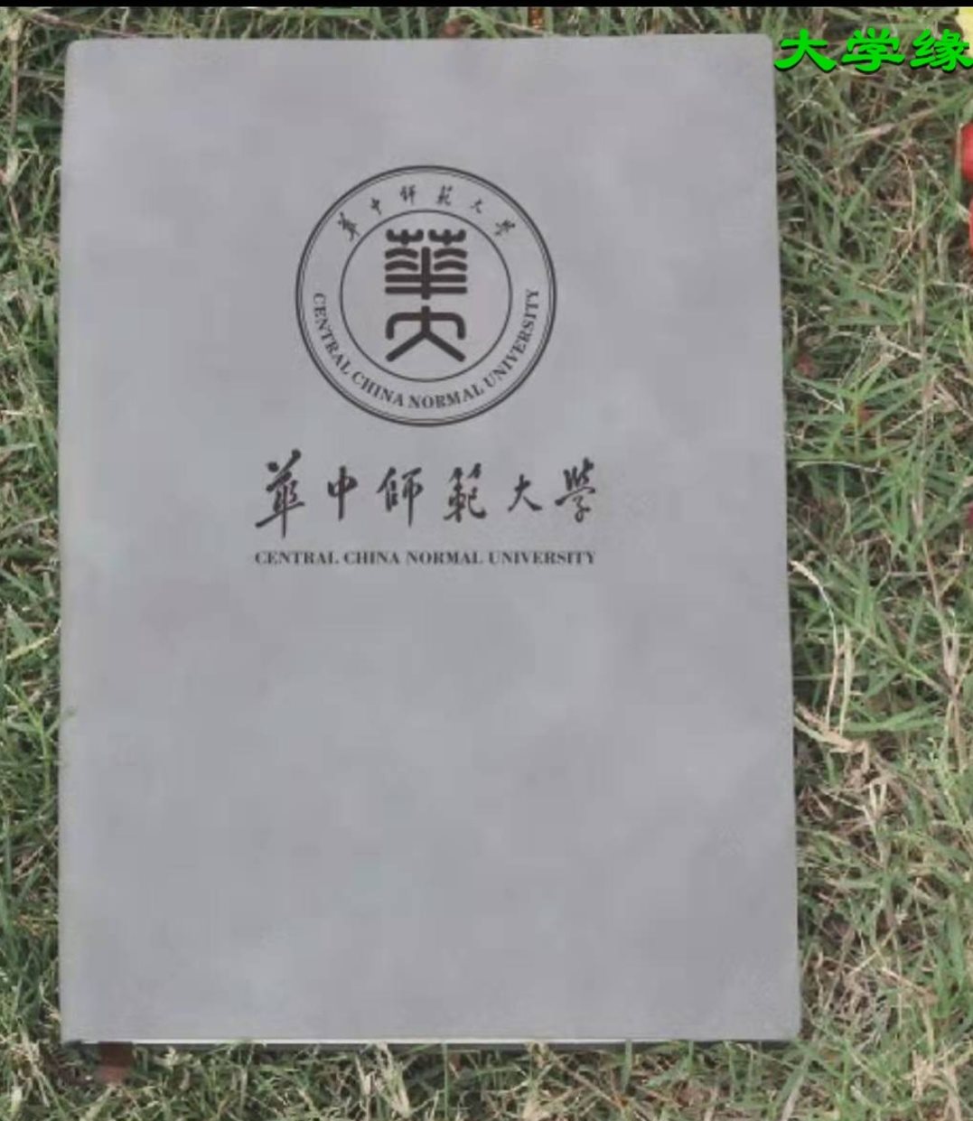 w华中师范大学华师大高档羊巴皮100张软面抄校徽款a5