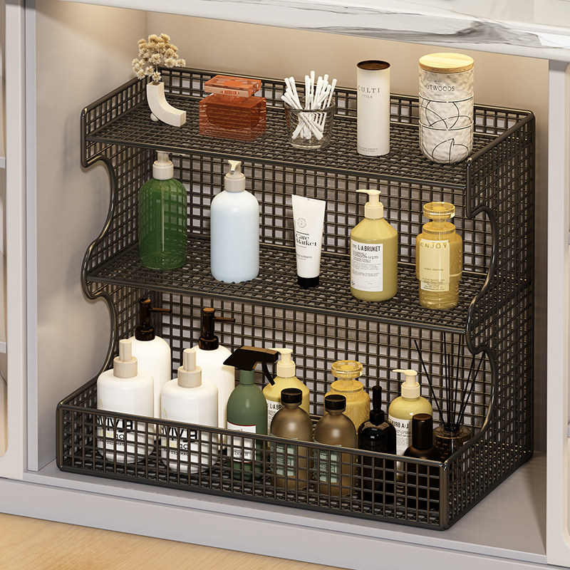 浴室下水槽置物架整体橱柜分层架厨房多层柜子收纳层架台面调料整