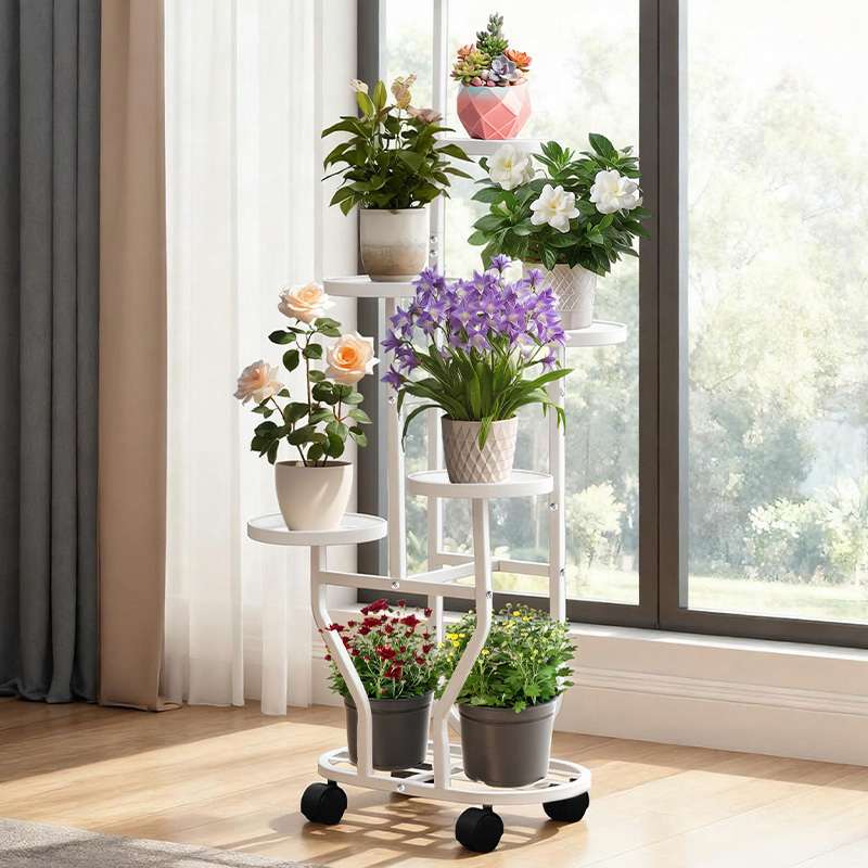铁艺花架多层家用可移动花盆托架