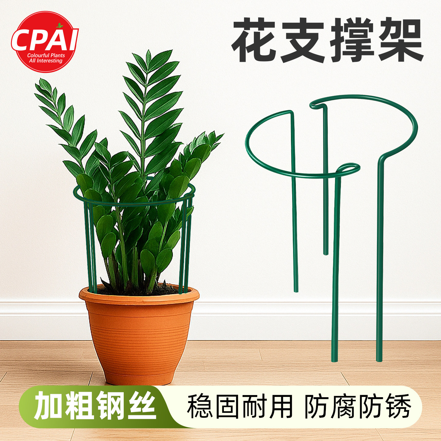 花支撑架植物支撑杆金钱树阳台花架花卉龟背竹防倒伏虎皮兰护花架