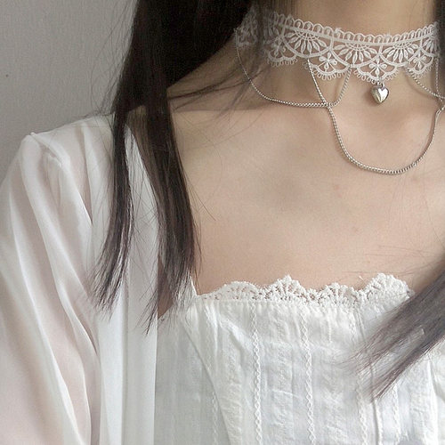 choker超仙蕾丝性感辣妹蹦迪吊坠