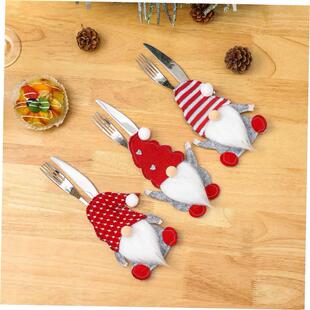 christmas decoration Dwarf cutlery set with cutlery set
