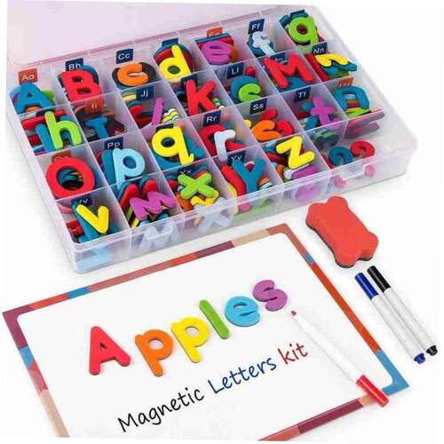 Magnetic Letters 10/26 Pcs Uppercase Lowercase Foam Alphabet