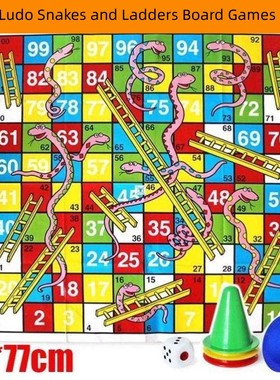 Kids Ludo Snakes and Ladders Board Games for Children Large