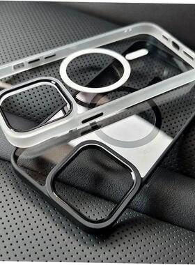 Metal Frame Case For iPhone 15 14 13 12 11 Pro Max Plus Tran