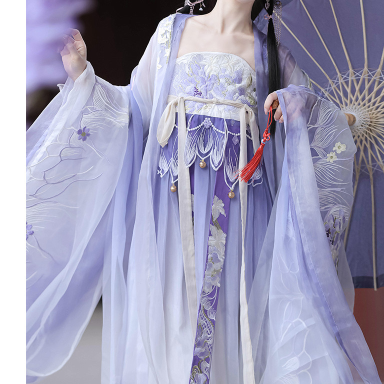 花神记汉服重工刺绣大袖衫一片式立裁诃子齐胸裙春夏新款原创芳华,女装/女士精品,汉服连衣裙,淘宝优惠券,粉丝福利购,淘宝优惠卷