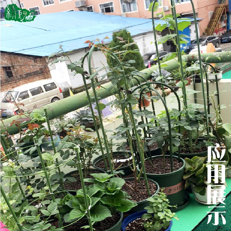 阳台u杆花架花架黄瓜小番茄盆栽爬藤架月季玫瑰爬藤支架支撑架春