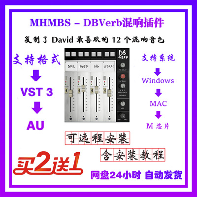 Metric Halo (MHMBS) DBVerb 大师签名款混音录音直播混响插件win