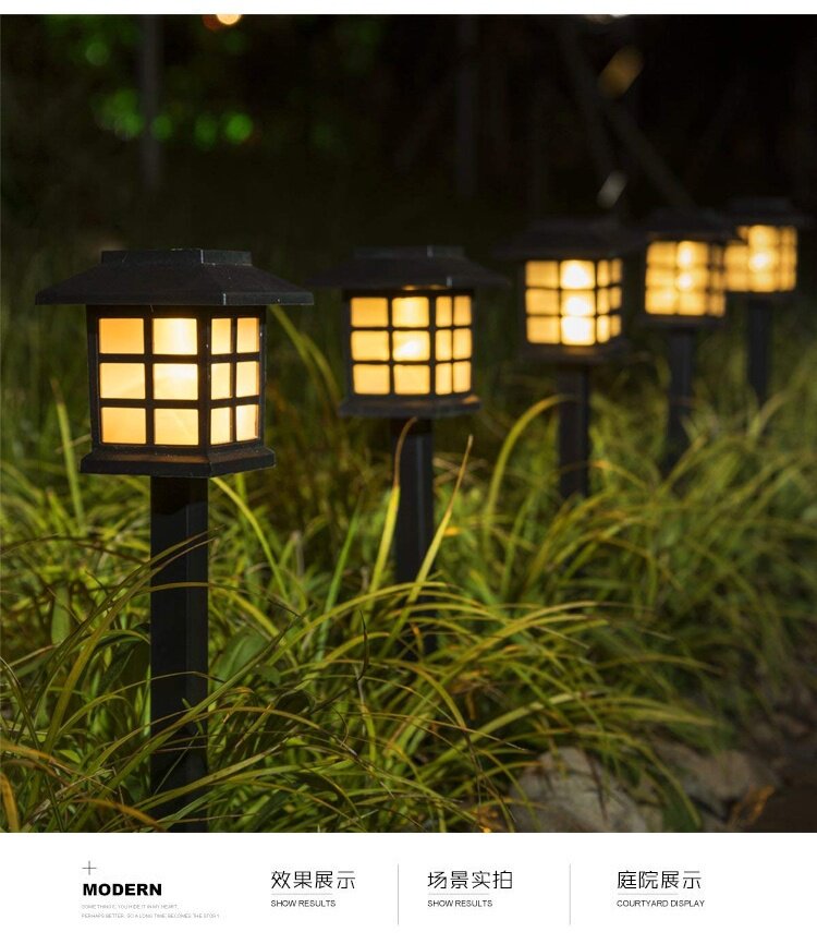 小型防雨别墅家用时尚草坪小夜灯防水布置园林太阳能庭院灯光控