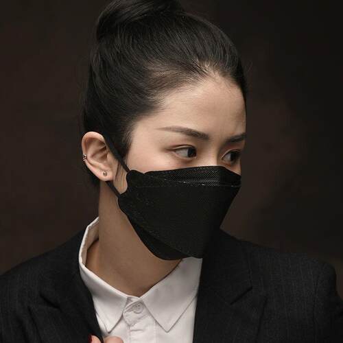 KF94口罩立体鱼嘴柳叶型韩版四层口罩防护男女透气防尘口罩精包装