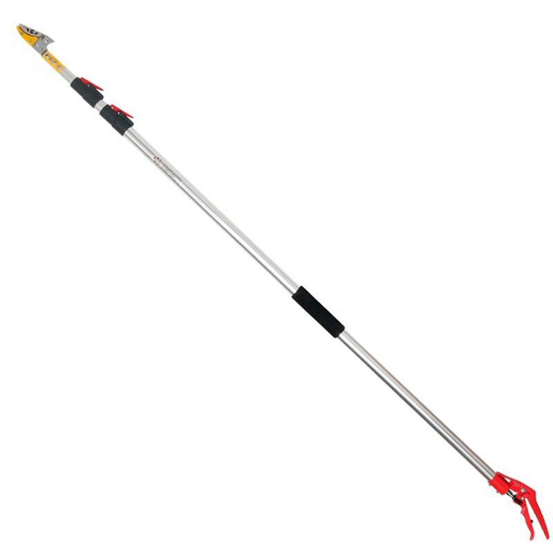 促三段伸缩摘果剪高空剪龙眼荔枝采摘工具高枝剪摘果器品