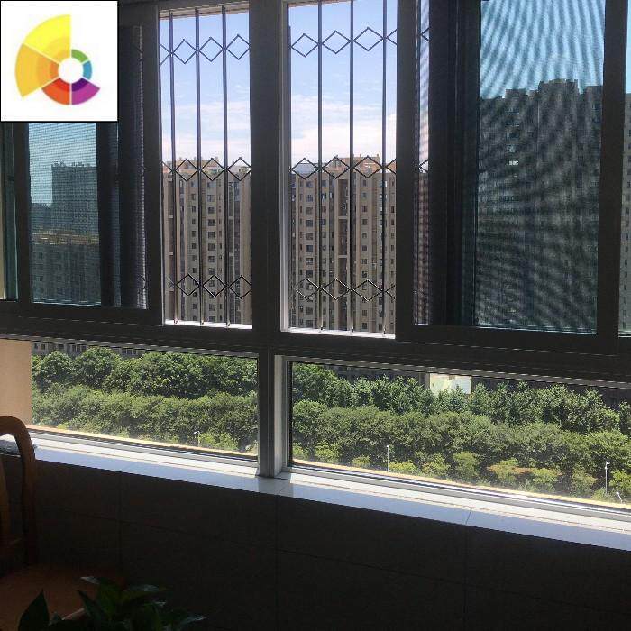 推拉防盗网儿童护栏收缩钢网推拉式平移定制不锈钢304隐形防盗窗