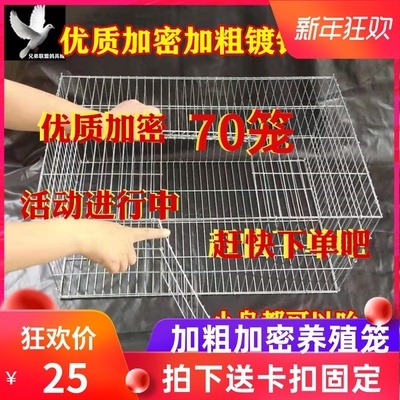 加密加粗养殖笼鸽子笼家用兔笼大号鸡笼鹌鹑笼狗笼猫笼宠物运输笼