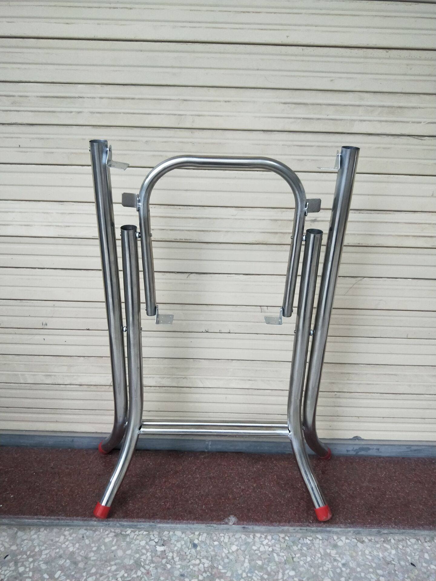 桌脚桌腿折叠腿圆桌支架餐桌架桌子脚台脚铁脚铁桌腿不锈钢小桌腿