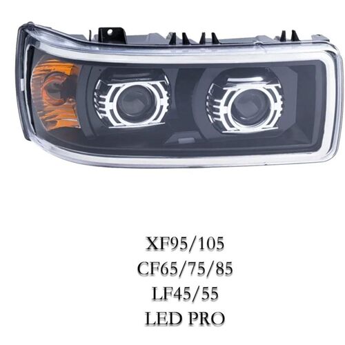 适用于达夫DAF XF105 XF95卡车改装LED双光透镜大灯led前大灯总成