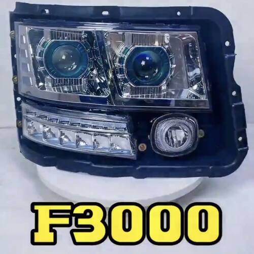 德龙F3000新M3000动态日行流水转向前大灯总成改装聚光LED大灯