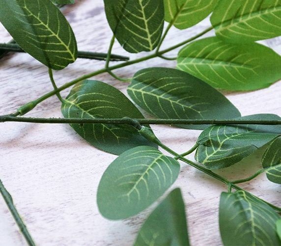 人造国槐叶子工程造景装饰绿植假槐树枝仿真槐树叶装饰过胶槐枝叶