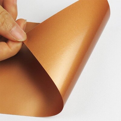 小张家新品玫瑰金哑面拉丝金色贴纸即时贴广告装饰墙纸自粘卧室不