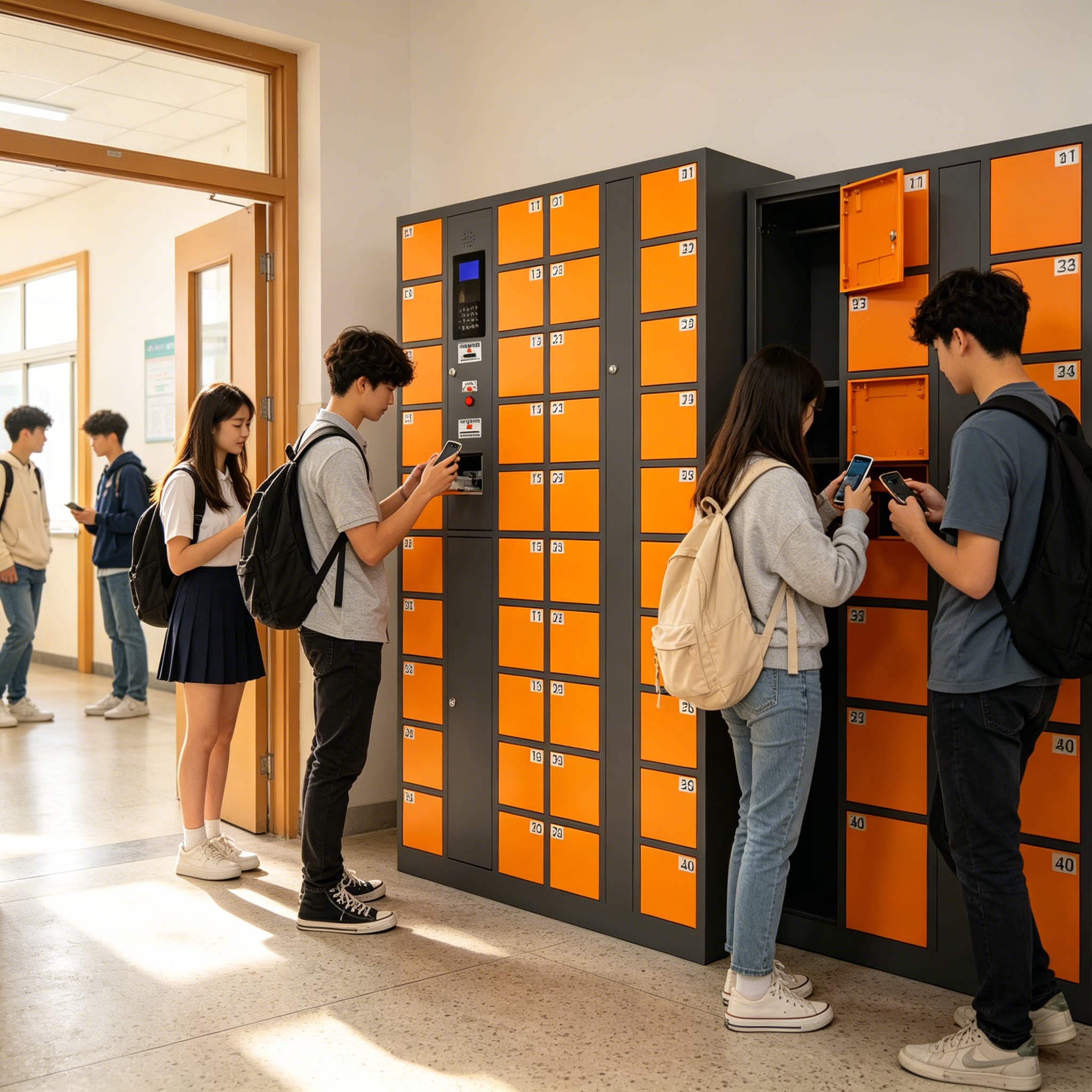 人脸识别学生手机寄存柜