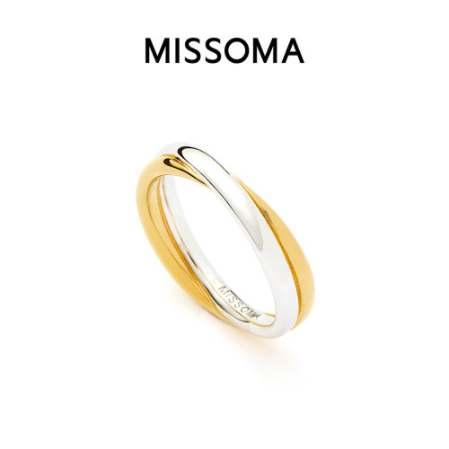 Missoma金银双生复古双圈戒指