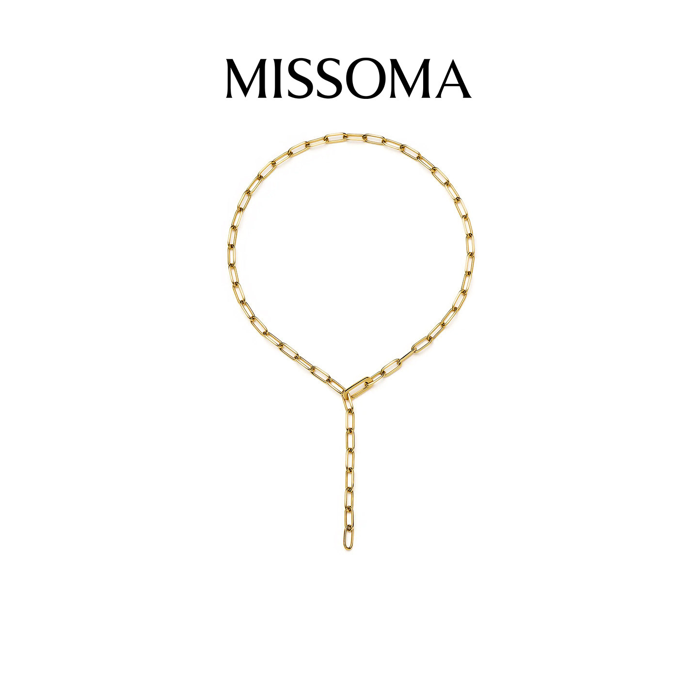 Missoma 经典回形针链条项链轻奢设计感时尚叠戴颈链小众新款礼物