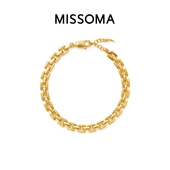 MISSOMA时光链节手链镀18k金轻奢高级感小众精致气质女士手链