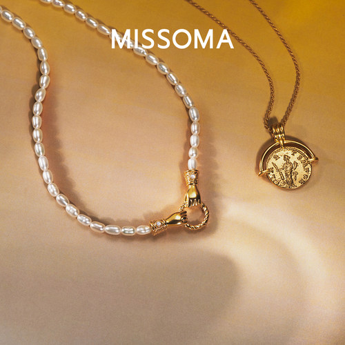 MISSOMA珍珠手拉手项链镀金