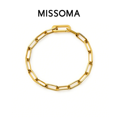Missoma 经典回形针链条手链时尚轻奢小众设计感精致新款手饰礼物