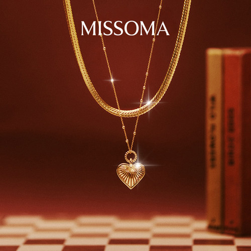 Missoma孙千同款爱心项链