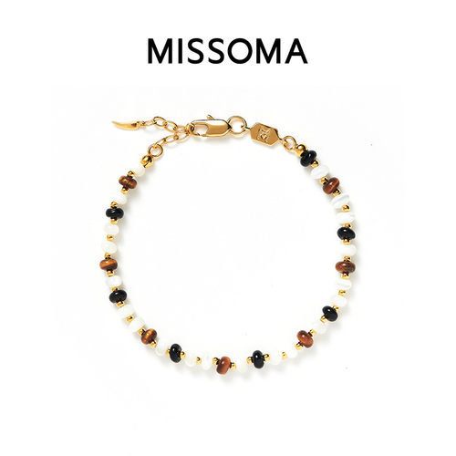 Missoma珍珠母贝串珠手链女礼物