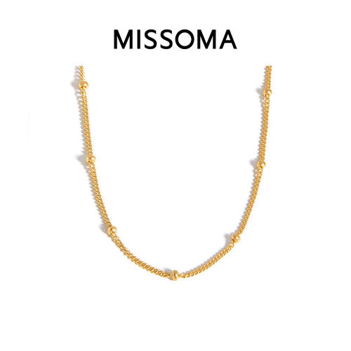 MISSOMA金色嵌珠锁骨链个性轻奢