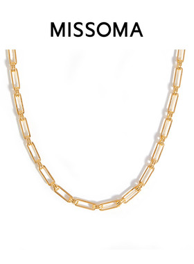 Missoma时尚复古连环锁链项链