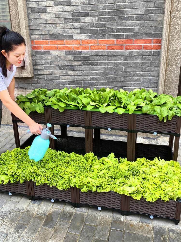 菜专用土和盆院子种菜专用箱阳台种菜筐房顶种菜箱楼房种菜神器种