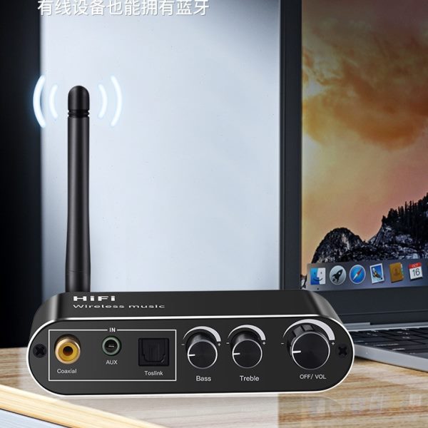 新款5.1蓝牙接收器USB播放器数字模拟转换器3.5音频适配器RCA接口