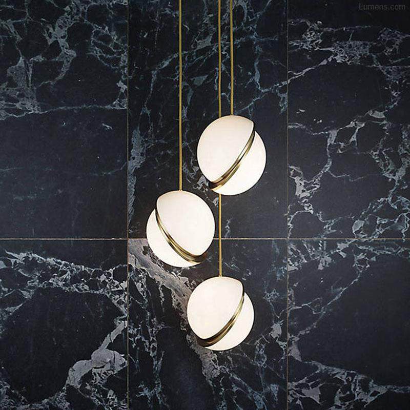 创意款北欧餐厅吊灯 亚克力led灯现代简约卧室床头北欧单头吊灯