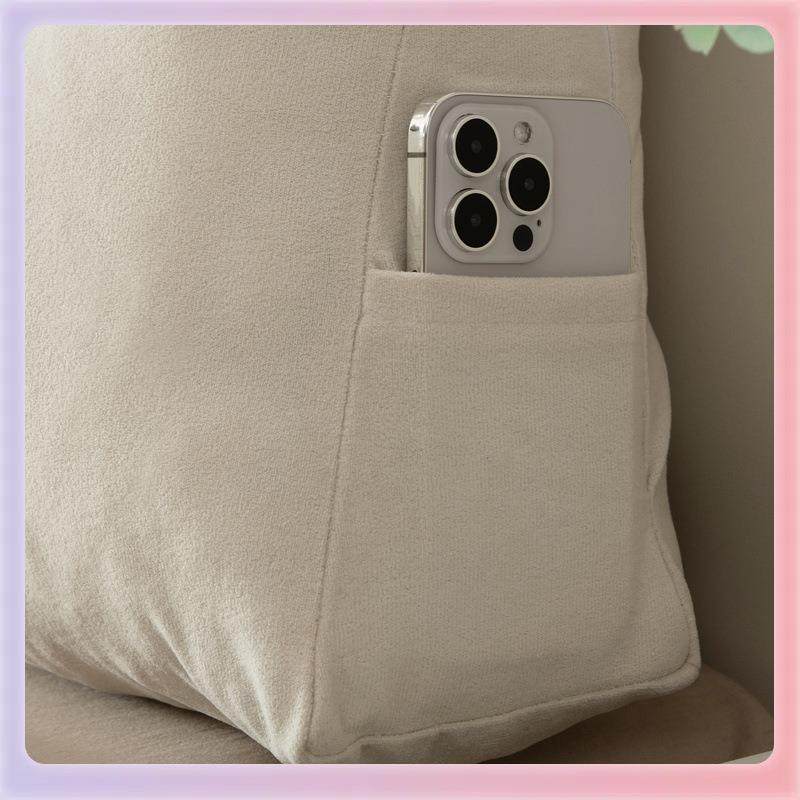 TUF4床头靠垫床上大靠背靠枕腰靠垫背榻榻米软包学生宿舍卧室护腰