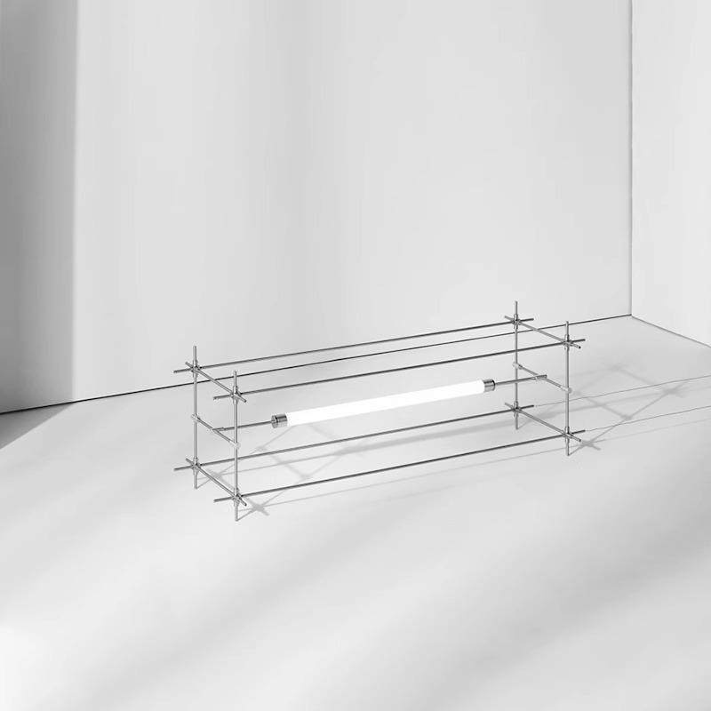 极简咖啡厅吧台长条组合马扎工程灯酒店餐厅大堂休息区收银台吊灯