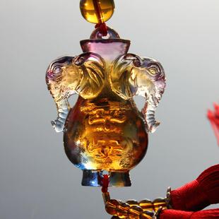 春秋琉璃吉祥平安保险公司礼品琉璃汽车挂件吉祥太平