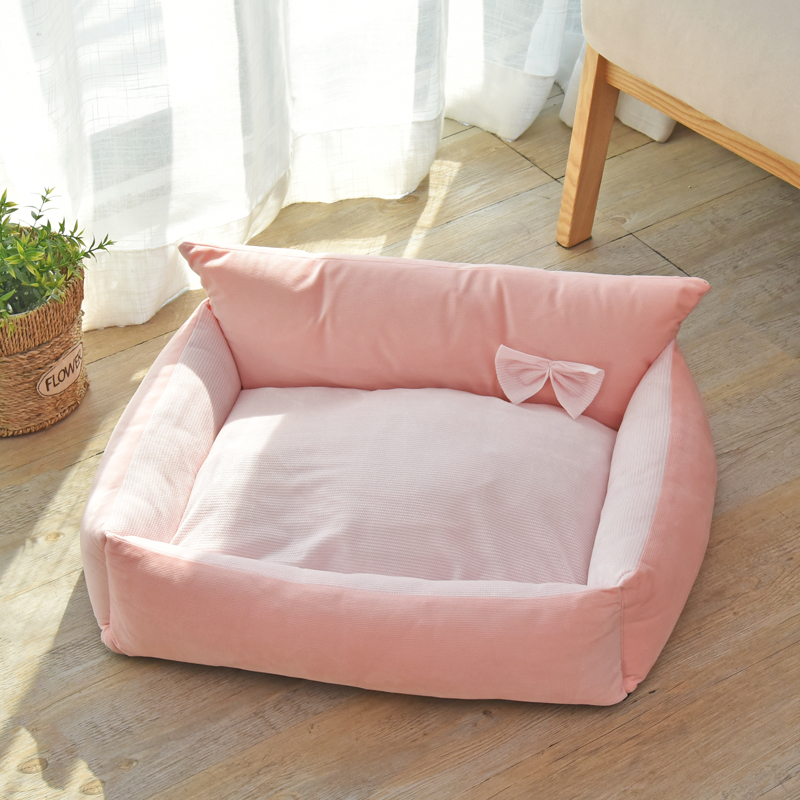 冬季保暖公主床可拆洗网红狗窝