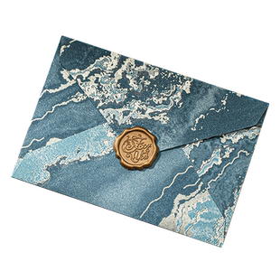 艾黎鎏金信封信纸套装浮雕纹理高级感浪漫手写情书表白七夕情人节送男生女朋友生日祝福邀请函教师节送老师