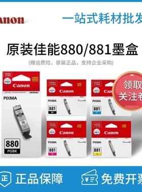 原装佳能PGI-880墨盒881 TS8180 8280 8380 9180 9580 6380打印机